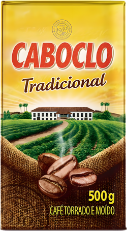 Café Caboclo Café Torrado e Moído a Vácuo Tradicional Caboclo Pacote 500g 