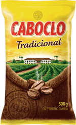 Café Caboclo Café Torrado e Moído a Almofada Tradicional Caboclo Pacote 500g