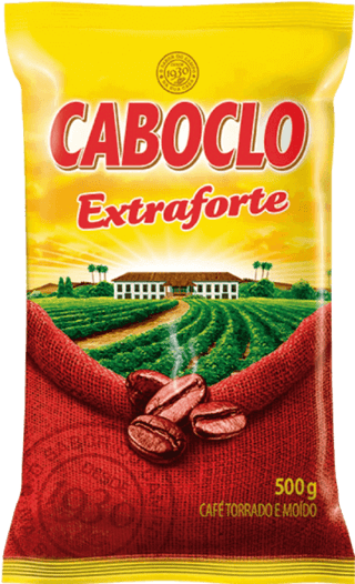 Café Caboclo Café Torrado e Moído a Almofada Extraforte Caboclo Pacote 500g