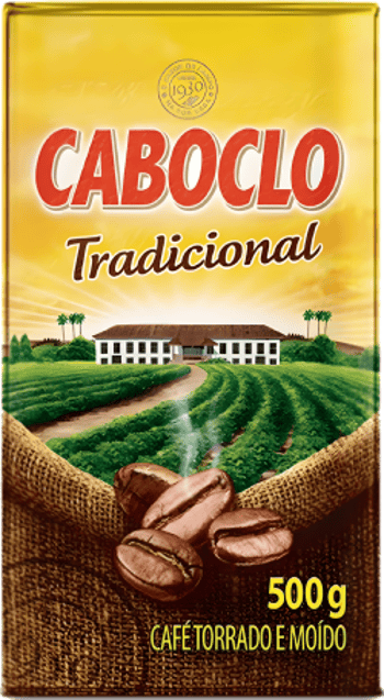 Café Caboclo Café Torrado e Moído a Vácuo Tradicional Caboclo Pacote 500g